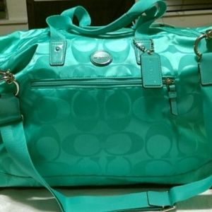 Coach Voyager weekender duffle bag